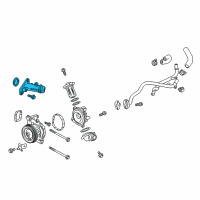 OEM 2018 Chevrolet Equinox Water Outlet Diagram - 55591996