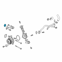 OEM 2019 GMC Terrain Water Outlet Seal Diagram - 55574006