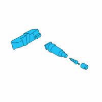 OEM BMW ActiveHybrid 3 Wheel Electric. Module Rdci W/ Screw Valve Diagram - 36-10-6-881-890