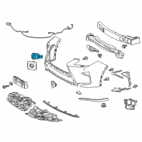 OEM 2018 Lexus RX450hL Sensor, Ultrasonic Diagram - 89341-48040-C2