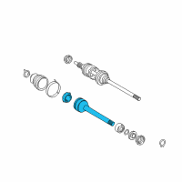 OEM Toyota Sienna Front Cv Joint Inboard, Right Diagram - 43030-08010