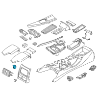 OEM 2012 BMW 335i Centre Arm Rest Lock Diagram - 51-16-9-227-901