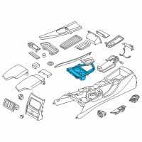 OEM 2016 BMW M3 Cup Holder Diagram - 51169232675