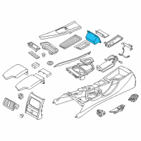 OEM 2016 BMW 320i Storage Compartment., Centre Console, Rear Top Diagram - 51-16-9-230-128