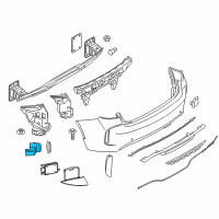 OEM 2020 BMW X1 Ultrasonic Transducer Dark Shadow Diagram - 66-20-7-850-470