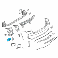 OEM 2017 BMW X1 Ultrasonic Transducer Dark Shadow Diagram - 66-20-7-850-470