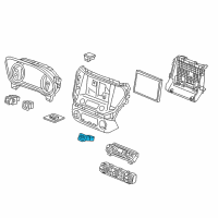 OEM 2017 GMC Acadia Start Button Diagram - 23400951