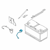 OEM 2007 BMW 335xi Negative Battery Cable Diagram - 61-12-9-255-047