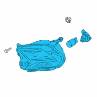 OEM Ford Escape Park Lamp Assembly Diagram - GJ5Z-13200-B