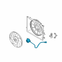 OEM 2010 Hyundai Genesis Motor-Radiator Cooling Fan Diagram - 25386-3M280