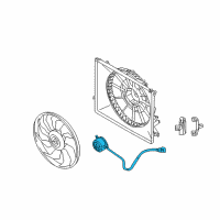 OEM 2013 Hyundai Equus Motor-Radiator Cooling Fan Diagram - 25386-3M280