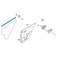 OEM 2018 Kia Rio WEATHERSTRIP Assembly-Rear Door Belt Diagram - 83210H8000