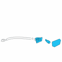 OEM 2009 Saturn Aura Signal Lamp Assembly Diagram - 15249471