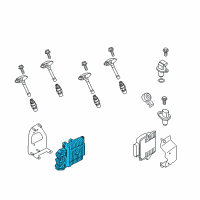OEM 2018 Nissan Titan XD Engine Control Module-Blank Diagram - 23703-EZ32B