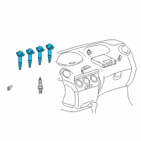 OEM 2012 Toyota Prius C Ignition Coil Diagram - 90919-02265