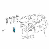 OEM 2001 Toyota Echo Spark Plug Diagram - 90919-01164