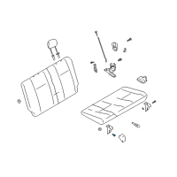 OEM 2002 Chevrolet Tracker Recliner Bolt Diagram - 11515763