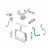 OEM Cadillac AC Hoses Diagram - 25759699