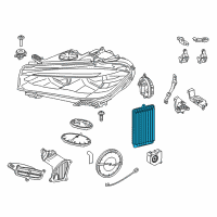 OEM 2017 BMW 535i GT xDrive Headlight Led Diagram - 63-11-7-354-974