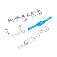 OEM 1999 Dodge Dakota Catalytic Converter Diagram - 5019428AB