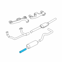 OEM 1997 Dodge Dakota Exhaust Pipe Diagram - 52103010