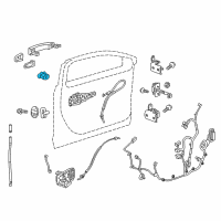 OEM 2017 Chevrolet Bolt EV Lock Cylinder Diagram - 13510387