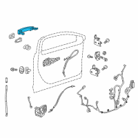 OEM 2022 Chevrolet Bolt EV Handle, Outside Diagram - 13531200