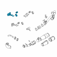 OEM Ford F-350 Super Duty Front Bracket Rear Bracket Diagram - BC3Z-5A242-F