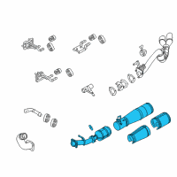 OEM 2016 Ford F-250 Super Duty Catalytic Converter Diagram - DC3Z-5H270-C