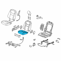 OEM Honda Ridgeline Pad, Right Front Seat Cushion Diagram - 81137-T6Z-A01