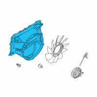 OEM Upper Shroud Diagram - 9L3Z-8146-BA