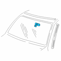 OEM 1991 Chevrolet G30 Mirror Asm-Inside Rear View Diagram - 918583