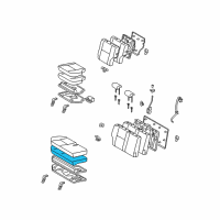 OEM Toyota FJ Cruiser Seat Cushion Pad Diagram - 71611-35090