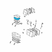 OEM Toyota FJ Cruiser Seat Cushion Pad Diagram - 71612-35050