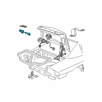 OEM 1998 Buick Regal Cylinder Kit-Rear Compartment Lid Lock (Uncoded) Diagram - 15822405