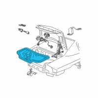 OEM Oldsmobile Intrigue Weatherstrip Diagram - 10416563