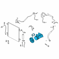 OEM Infiniti Compressor - Cooler Diagram - 92600-1LA1D