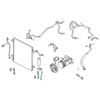 OEM Infiniti QX80 Pipe Cooler CONDENSER To Tank Diagram - 92446-1LA0D