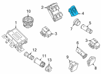 OEM 2022 Ford Bronco LEVER ASY - MIRROR CONTROL Diagram - M2DZ-17B676-AA