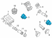 OEM Ford Bronco SWITCH - WINDOW CONTROL - SING Diagram - M2DZ-14529-AA