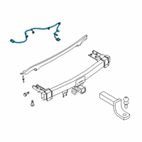 OEM Ford Escape KIT - TRAILER HITCH ELECTRICS Diagram - LX6Z-15A416-B