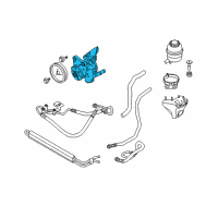 OEM 2006 BMW 325xi Power Steering Pump Diagram - 32-41-6-769-887