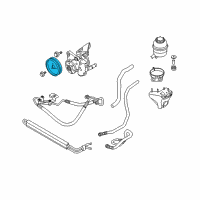 OEM BMW 335xi Pulley Diagram - 32-42-7-553-955