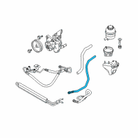 OEM BMW 328i Radiator Return Line Diagram - 32-41-6-774-305