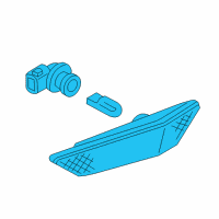 OEM Infiniti Lamp Assembly-Side Marker, LH Diagram - 26185-AL520