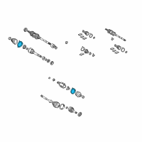 OEM Toyota Boot Kit Clamp Diagram - 42345-07010