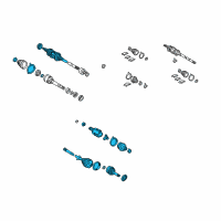 OEM 2005 Toyota Camry Axle Assembly Diagram - 43420-06490