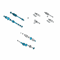 OEM 2005 Toyota Camry Axle Assembly Diagram - 43410-06221