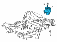OEM 2020 Chevrolet Corvette Mount Diagram - 84675416