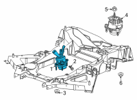 OEM 2022 Chevrolet Corvette Side Mount Diagram - 84675414